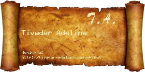 Tivadar Adelina névjegykártya